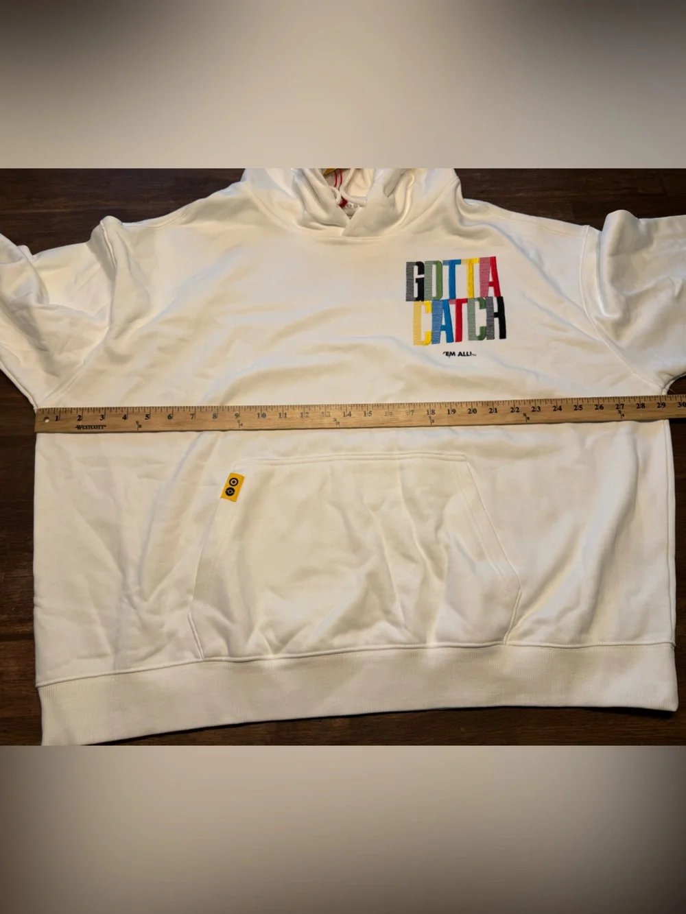 Pokémon x Target Exclusive Adult Trainer Hoodie Sweatshirt Cream SZ XL New